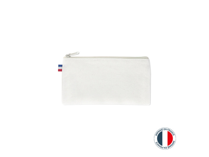 Trousse 100  matières recyclées tissées personnalisable